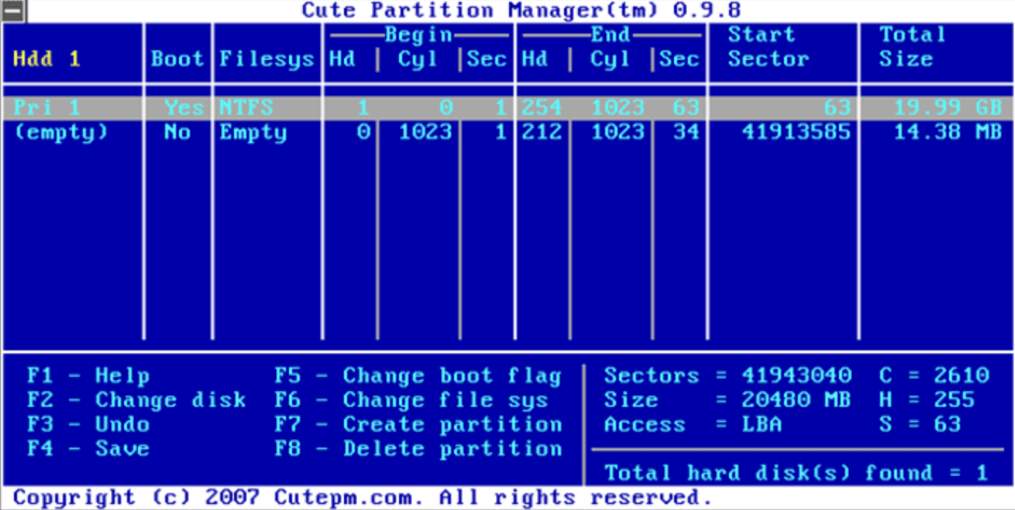 cute-partition-manager