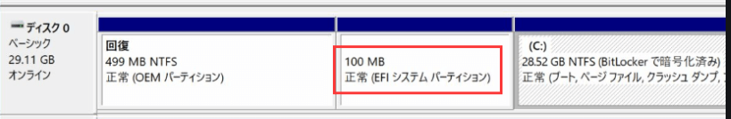 efiパーティション