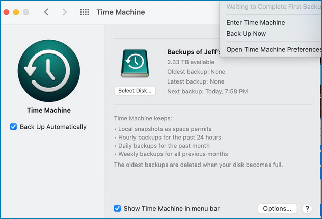 Time Machine Konnte Kein Backup Erstellen 2025 修正済み: Time Machine が初回バックアップを完了しない - EaseUS