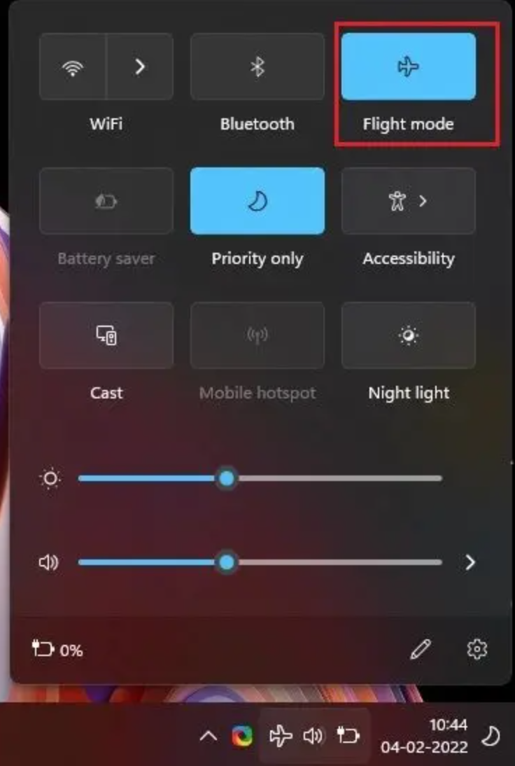 フライトモード