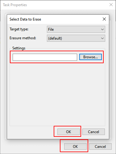 eraserでHDDを完全に消去ステップ3