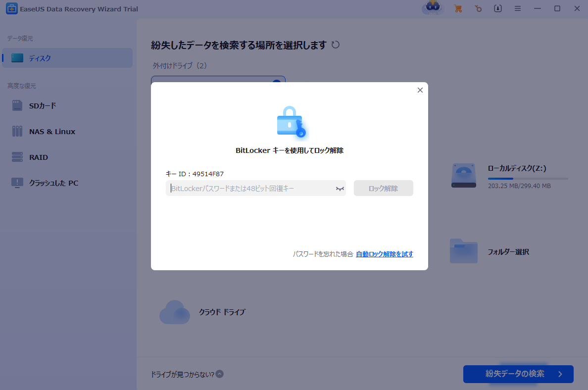 Decrypt the BitLocker Device