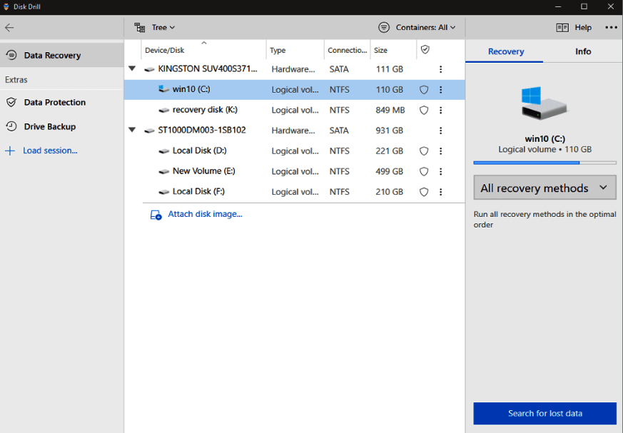 データ復旧ソフトdisk-drill