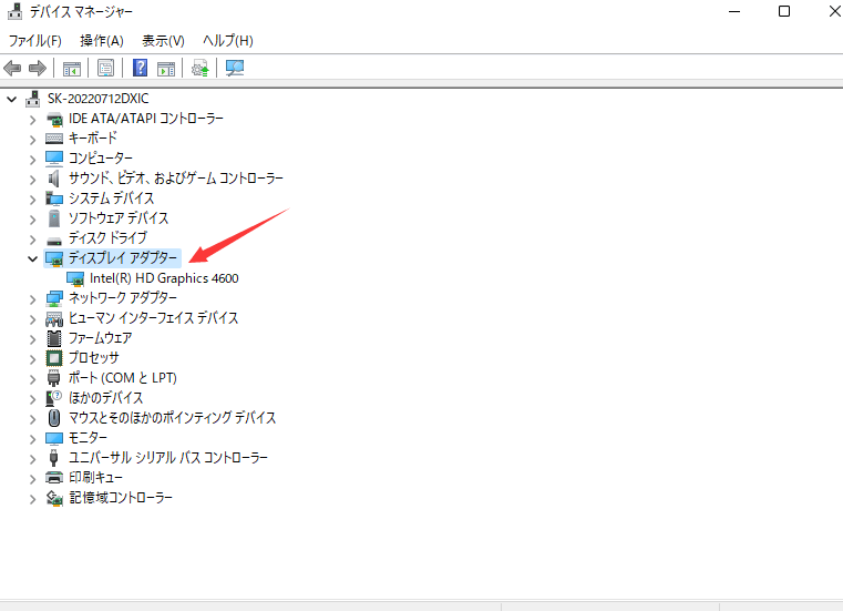 ディスプレイ アダプター