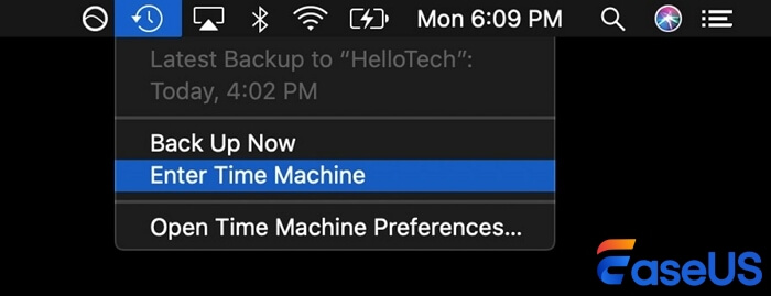 Time Machineに入る