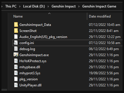 原神の場所を変更