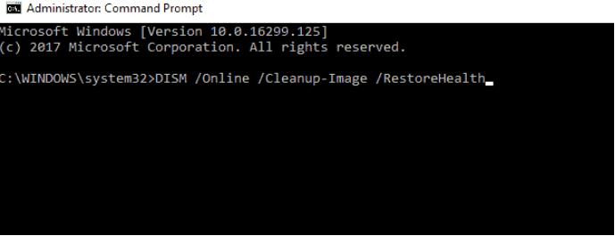 DISMをスキャンする