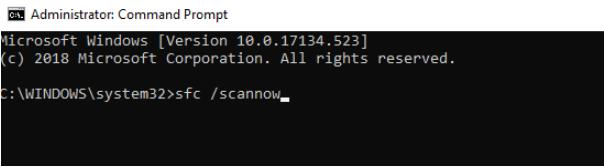 システムファイルチェッカーを実行する
