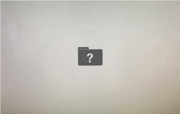 クエスチョンマーク付きAppleフォルダ