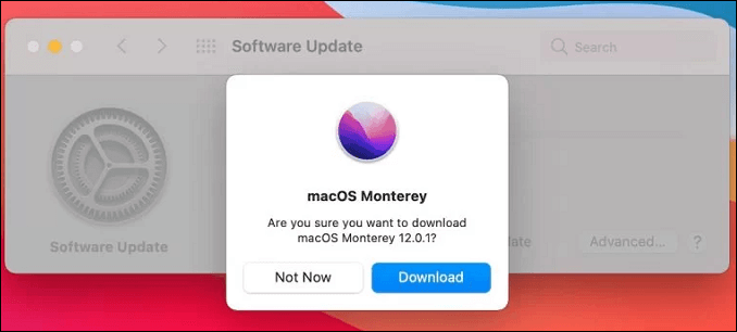 macOS Monterey ダウンロード