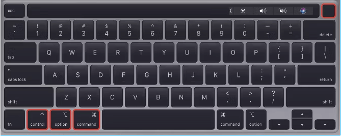 Control + Cmd + Power