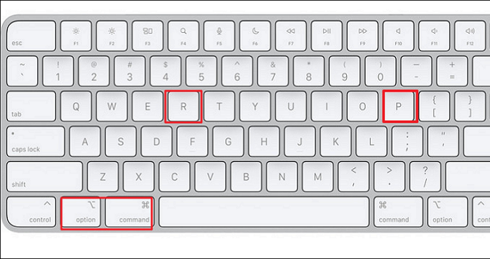 Command + Option + P + R