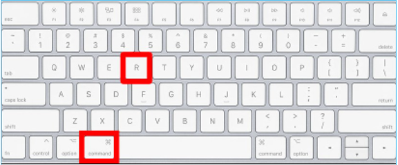 Command + Rキー
