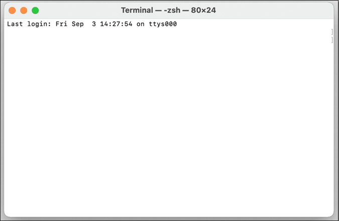 Macでターミナルを開く
