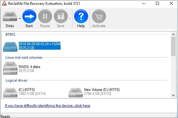 ReclaiMe Free RAID Recovery