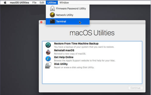 リカバリーモードに入る