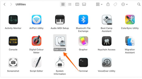 ディスクユーティリティ
