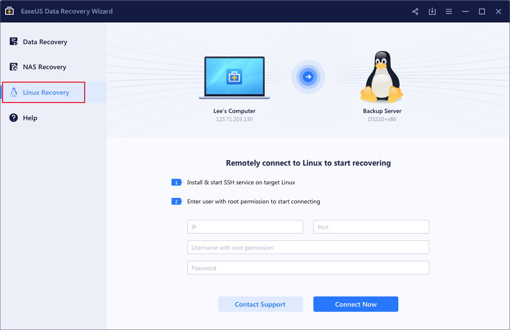 Linux復元のステップ１．