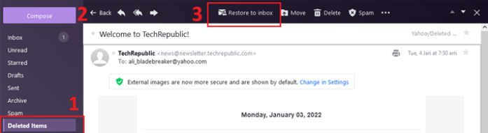 yahooメール復元