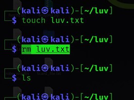 Linuxでrmコマンドを使ってファイルを削除します