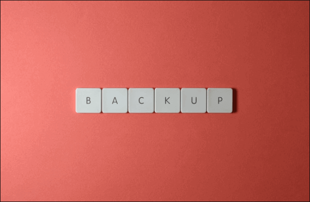 バックアップおよび復元ソフトウェアを実行