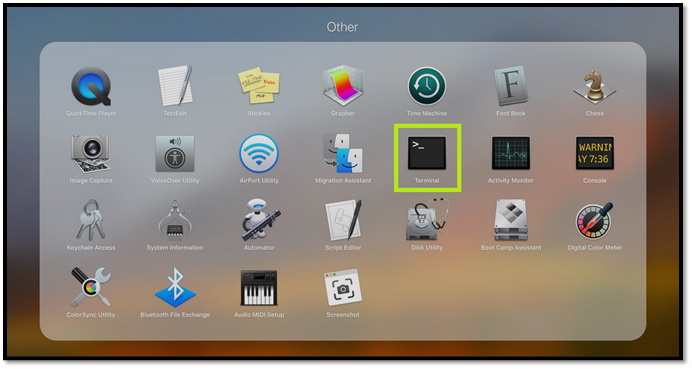 ターミナルを開く方法2