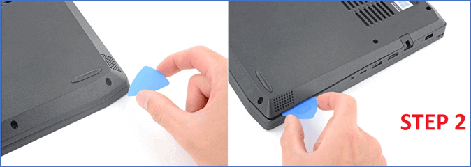 ケーシングをこじ開ける