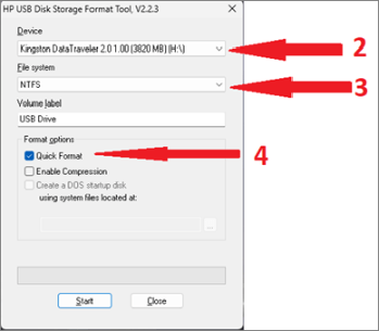 HP USB Disk Storage Format Tool
