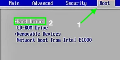 ブートメニュー