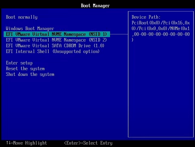 クローンしたWindowsを含む仮想マシンが起動します