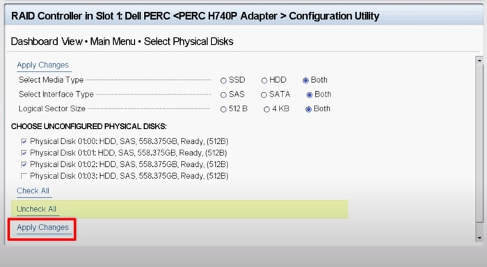 変更の適用」を選択して「OK」をクリックします。