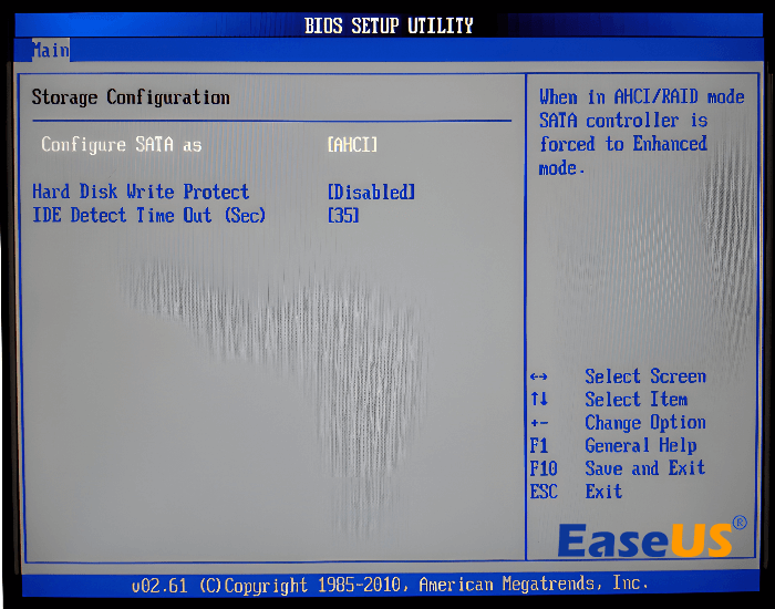 BIOS設定でSSDを設定する