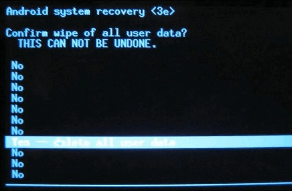工場出荷時の設定を実行