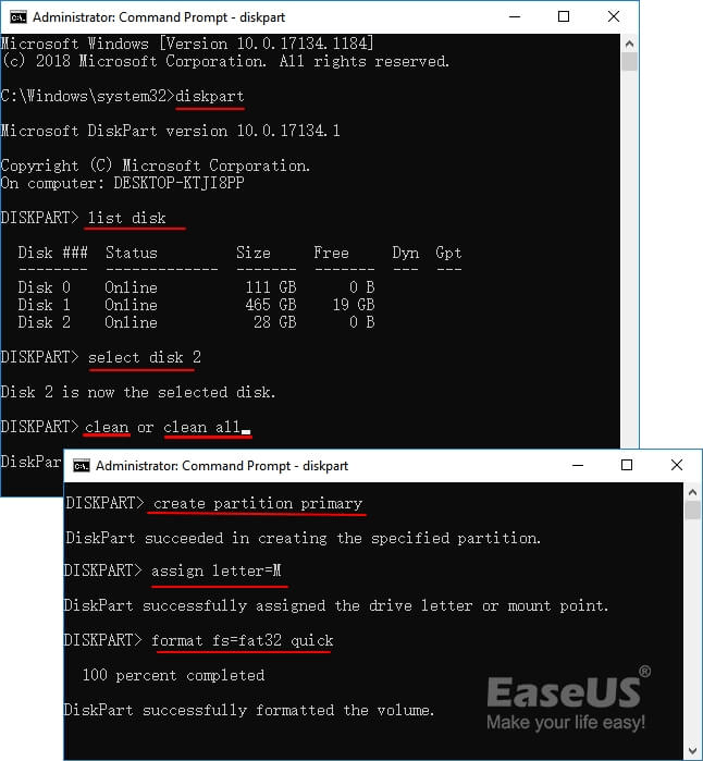 cmdを使用して暗号化されたsdカードをフォーマットする