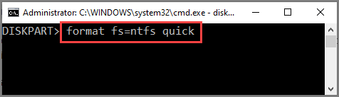 NTFSファイル システムにフォーマットします。
