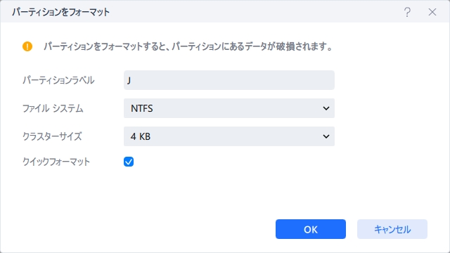 フォーマット情報