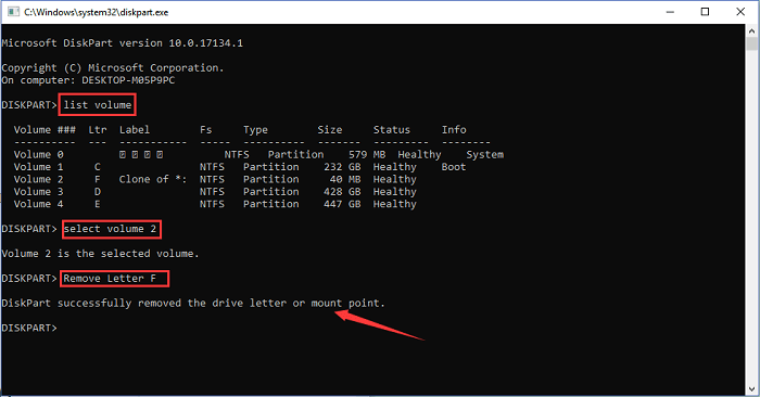 ボリュームが非表示になります
