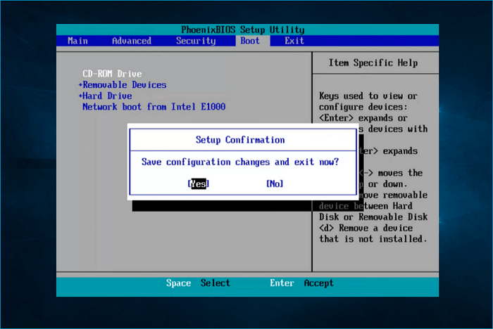 変更を保存する