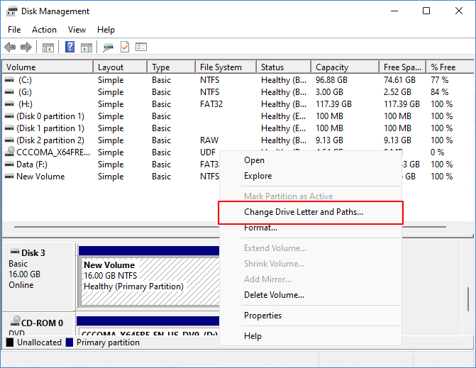 ディスクマネジメント