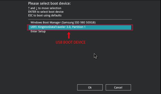 Boot Menu