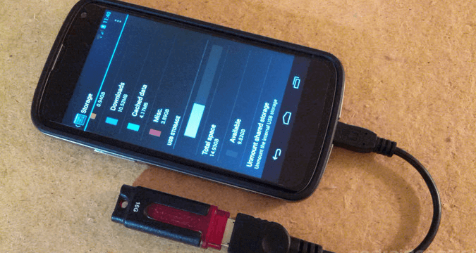 USB OTGでAndroidのストレージ容量を拡張。