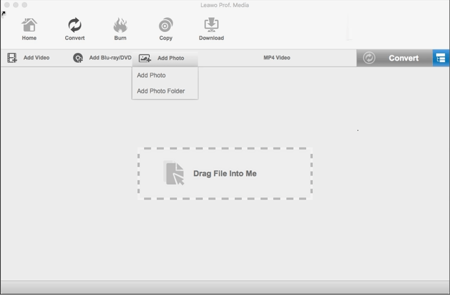 Leawo究極動画変換器で WMV を MP4 に変換