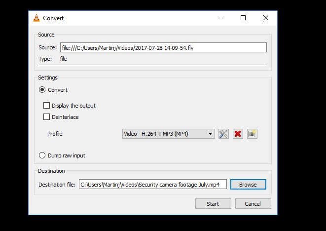 VLCによってWindows PCでWMVをMP4に変換