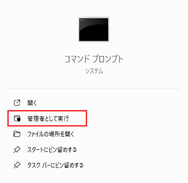 管理者として実行
