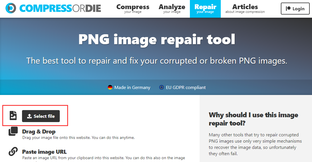 PNGファイルを選択