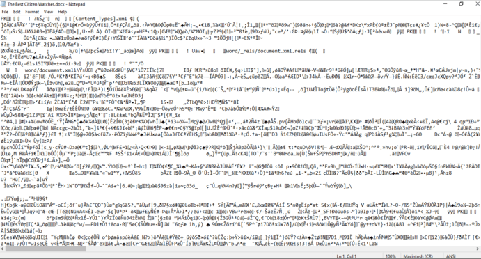 メモ帳を使ってファイルを破損させる