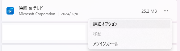 詳細オプション