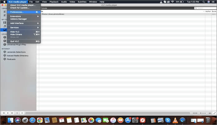 設定をクリック