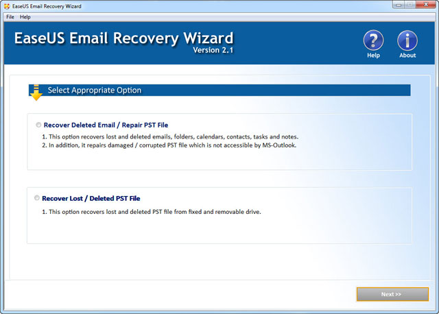 EaseUS Email Recovery Wizard