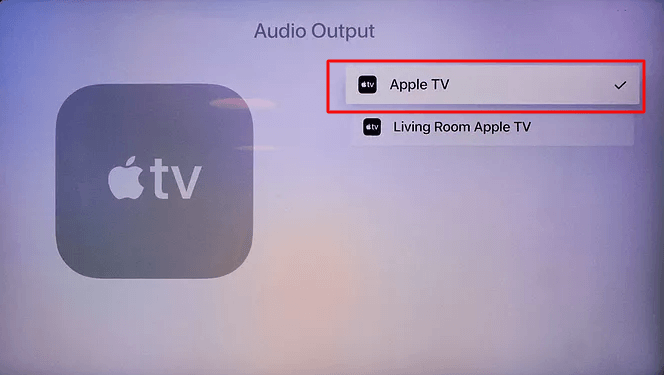 Apple TVのオーディオ出力